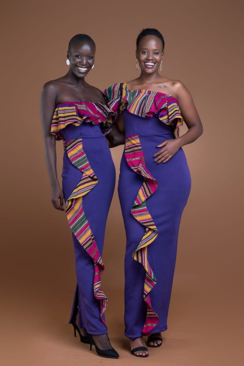 Nile Dress (Purple Kikoi) - www.makula.store